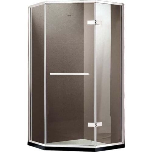 Shower room whole bathroom arc sector glass partition diamond type bath screen dry and wet separation customization