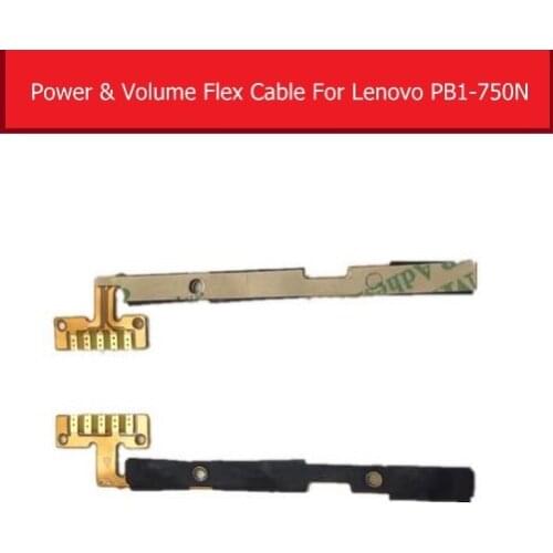 Genuine Power & Volume flex cable For Lenovo PHAB PB1-750 750m 750N side key switch button flex ribbon replacement repair