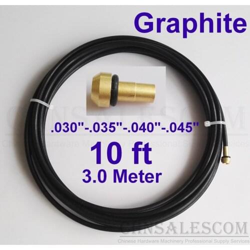 CHNsalescom Graphite Liner 10-ft MIG Welding Guns Wire Size .030"-.035"-.040"-.045" Mil LI TW
