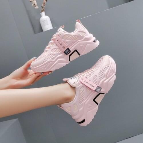 Women Platform Sneakers Chunky Brand Designers Woman Casual Old Dad Shoes Basket Female Sports Mesh Lace Up Vulcanized Shoes