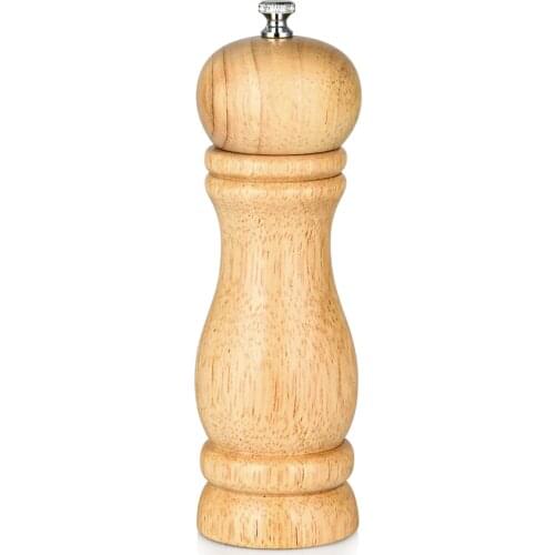 Wood Ceramics Core 6 Inch Mill Sea Salt Pepper Pulverizer Kitchen Tool Pulverizador Manual Multipurpose Spice Pepper Grinder