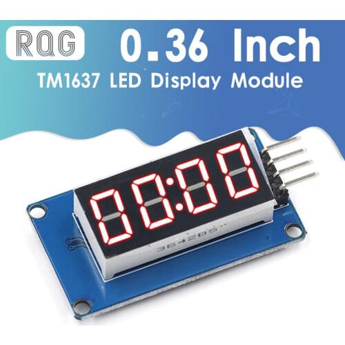 TM1637 LED Display Module For Arduino 7 Segment 4 Bits 0.36Inch Clock RED Anode Digital Tube Four Serial Driver Board Pack