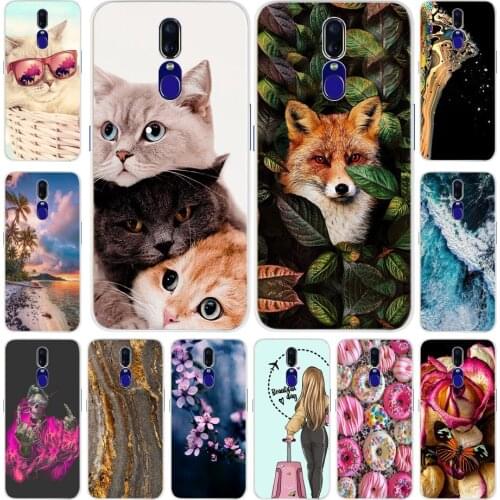 Cute Pattern Soft Silicone Cover For OPPO F11 F 11 Pro Case Transparent TPU Soft Phone Covers For OPPO F11 Pro Coque OPPOF11