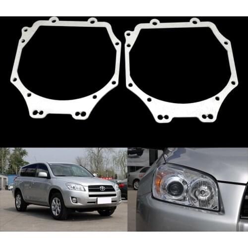 Car Styling frame adapter module set DIY Bracket Holder for Toyota RAV4 2009 2010 2011 2012 Hella 3r 5 Projector lens