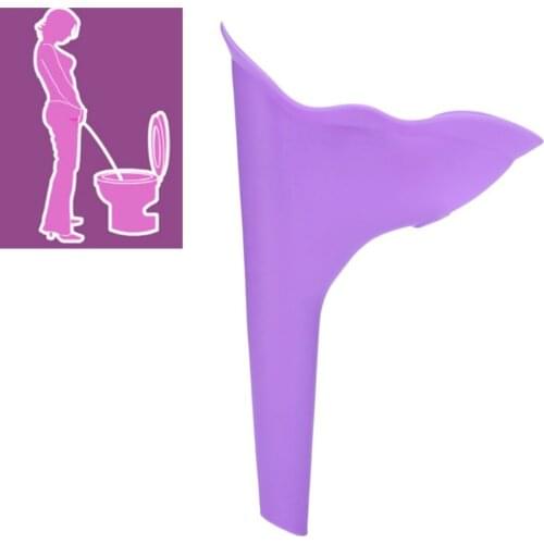 New Design Portable Female Urinal Women Urinal Outdoor Travel Camping Soft Silicone Urination Device Toilet Stand Up & Pee