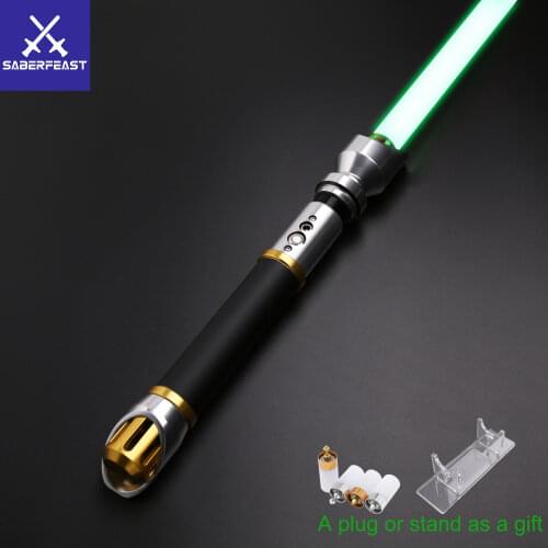 SaberFeast New Lightsaber Smoothswing Metal Hilt With Heavy Dueling Blade Blater FOC Lock Up Laser Sword-X-Lotus