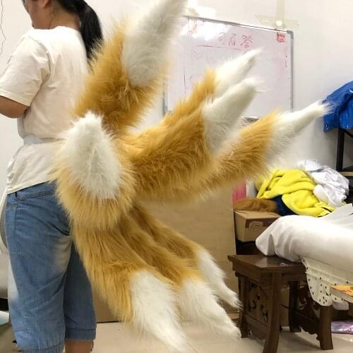 Game Arknights Suzuran Cosplay Prop Tails Rhodes Island Cosplay Props Nine Tailed Tails Halloween Christmas Replica Prop