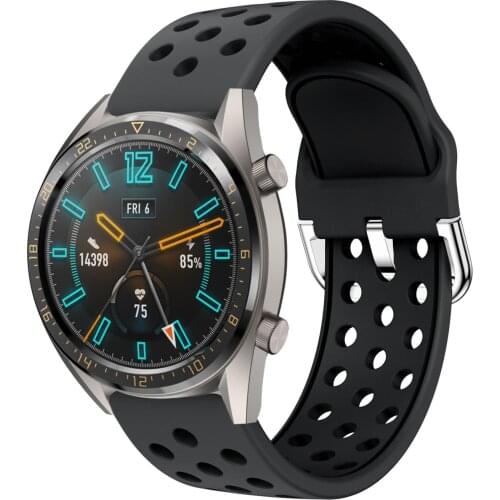 22MM Silicone Smart WatchBand Strap For Huawei Watch GT GT2 Sport Replacement Accessories Wriststrap For Samsung Galaxy 46MM