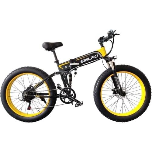 Folding Electric Skidoos 26 Inch 48V350W13AH Electric Bicycle