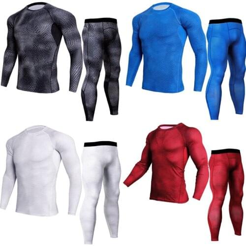 2018 19 Winter Thermal Underwear Sets Men Brand Quick Dry Anti-microbial Stretch Mens Thermo Underwear Male Warm Long Johns