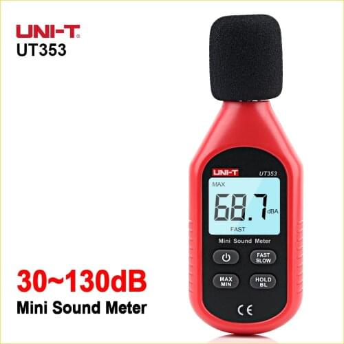 UNI-T UT353 Digital Sound Level Meter 0-130dB Decibel Tester Noise Audio detector Measuring Instrument