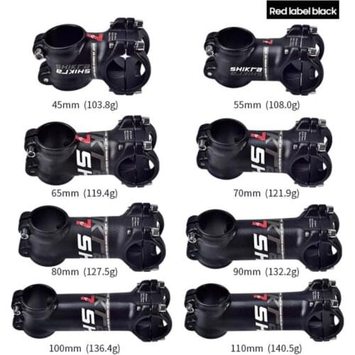 SHIRKA MTB XC BMX Bicycle Handlebar Stem 31.8mm*35/45/55/65/70/80/90/100/110mm 7 Degree Cycling Bike Stem Bicycle Parts Dropship