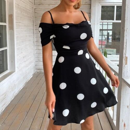 VOGDEATT Summer Polka Dot Dresses