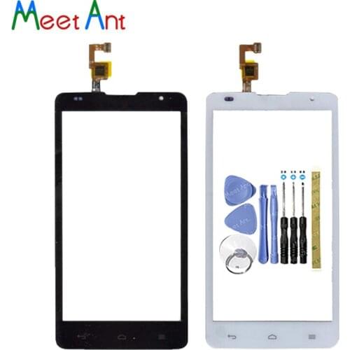 High Quality 5.0" For Huawei Ascend G615 Touch Screen Digitizer Sensor Outer Glass Lens Panel Black White+Tracking Code