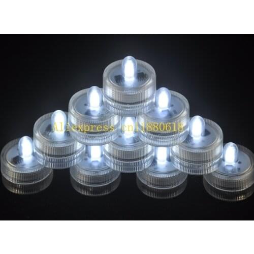 120pcs/lot Free Shipping Floralyte Submersible Vase led tea Light tealight Waterproof Candle lamp