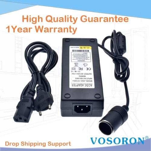 120W 12V 10A Car Inverter Power Supply Cigarette Lighter Socket AC/DC Adapter 240V Charger Converter US EU for Refrigerators