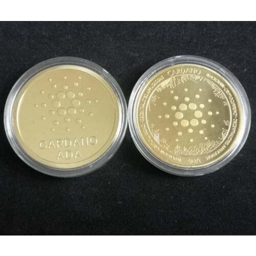 Ada Cardano Crypto Coin Cryptocurrency Coin Art Collection Physical Gold Plate Commemorative Coin