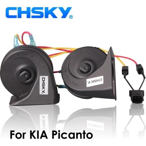 CHSKY Car Horn Snail type Horn For Kia Picanto 2004 to NOW 12V Loudness 110-129db Auto Horn Long Life Time High Low Klaxon