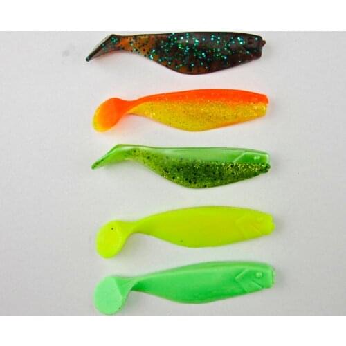 Basslegend - Soft Shad Plastic Lures 75mm/6.3g Bass Pike Walleye Lure Silicone Soft Baits Swimbaits