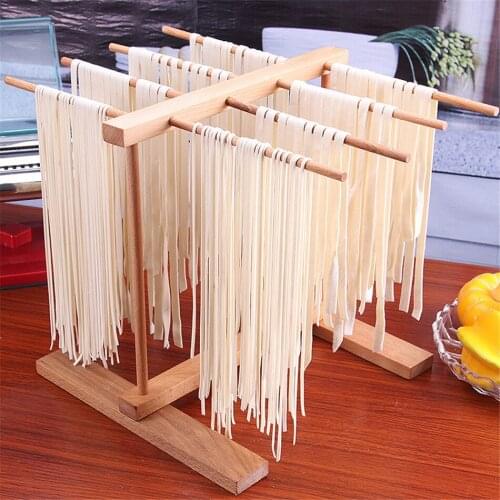 Wooden Noodle Drying Rack Pasta Noodles Drying Rack Wood Kitchen Storage Stand Spaghetti Dryer Stand Cooking Tools