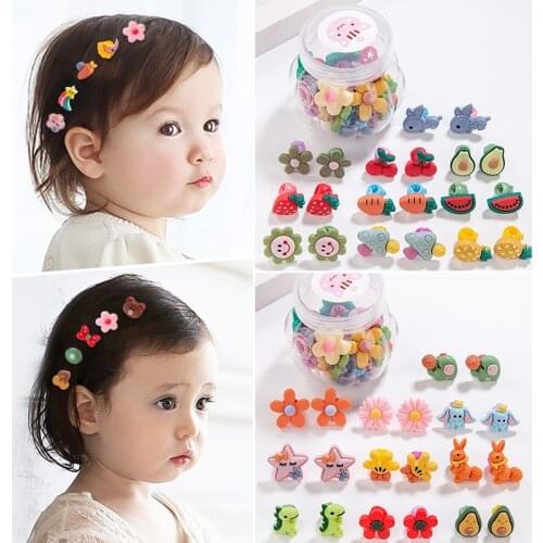 20pcs/set Childrens hairpin small clip girls headdress Princess cute clip Korean headdress baby hairpin girls headdress