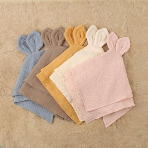 Baby Bunny Soothe Appease Towel Appease Doll Newborn Comforting Sleeping Toy L4MC