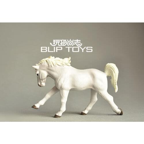 Figure model toy gift white horse for DIY