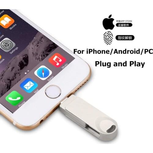 Pendrive 128GB 3 in 1 iPhone USB Flash Drive OTG Pendrive 3.0 Cle Usb Flash Drive 256GB For for iPhone /Android/Tablet PC