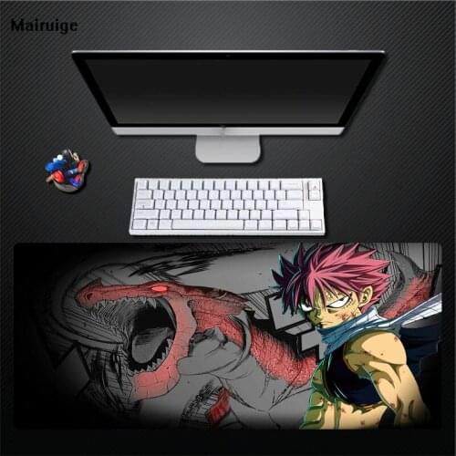 Mairuige Printing Fairy Tail Character Pattern Mouse Pad High Quality Desktop Non-slip Rubber Pad Computer Game Pad Anime Pad