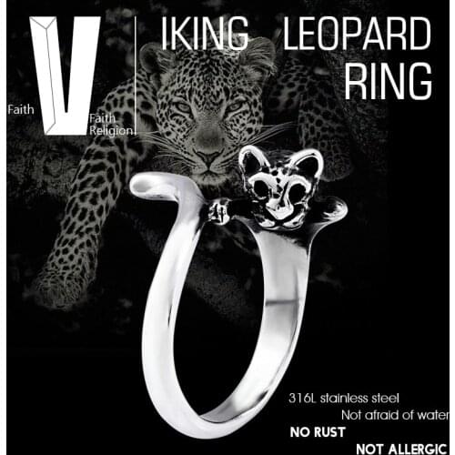 Beier 316L Stainless Steel Fashion Style nose viking scandinavian Cat animal Ring for men jewelry Odin Amulet Vintage LR651
