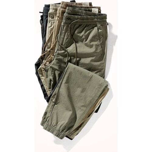 2021 Summer New Corset Casual Pants Mens Trend Thin Quick Drying Sports Pants Loose Elastic Waist Drawstring Pencil Pants