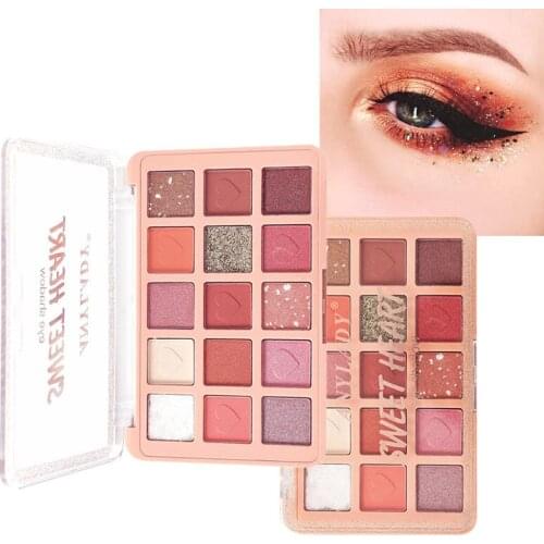 Anylad 15 Color Pearl Matte Eye Shadow Palette Eye Makeup Waterproof Long-lasting Glitter Powder Shimmer Eyeshadow Comesti TSLM2