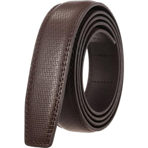3.0cm 3.1cm Width New Luxury No Buckle Thin Belt Brand Belt Men High Quality Male Leather Strap ForJeans Mens Belt