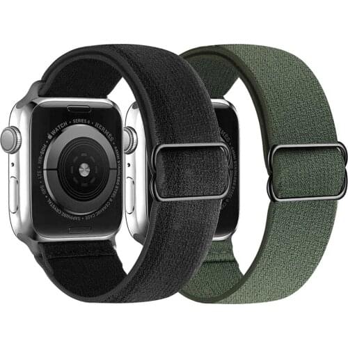 Solid Color Scrunchie Strap For Apple Watch Band 40mm 44mm 42mm 38mm iwatch Women Girl Stretchy Bracelet Apple Watch 5 4 3 SE 6