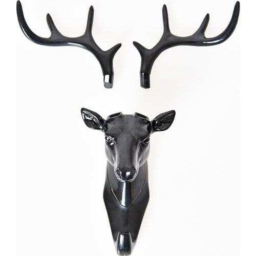 Antlers American Wall Decoration Hooks Creative Personality Deer Head Wall Hooks Unmarked Key Wall Hooks
