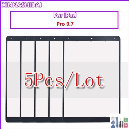 5PCS/9.7" Touchscreen For iPad Pro 9.7 A1673 A1674 A1675 Touch Screen Panel Digitizer Senor LCD Front Outer Glass Replace 2016