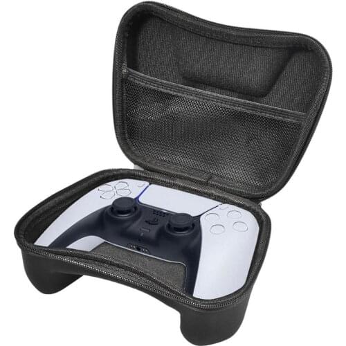 Carrying Bag Zippered Storage Organizer For PS5 Game Controller Portable Storage Bag Shockproof Dustproof Travel Carring Base