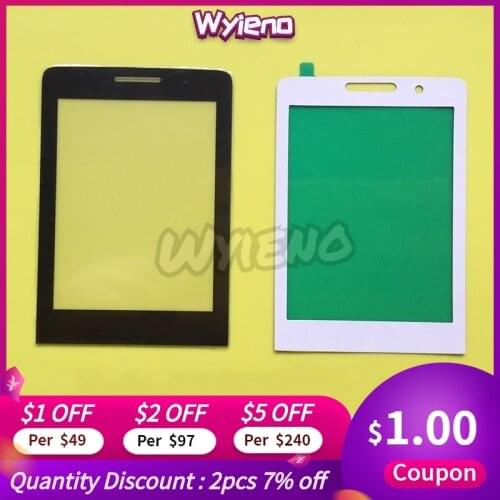 Wyieno CTE570 Black Outer Glass Screen For Philips Xenium E570 Glass Lens Front Panel ( Not touch screen Sensor) ; 10pcs/lot
