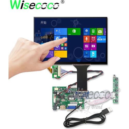 16:10 10.1 inch 1280x800 HDMI VGA LVDS display 450 nits high brightness IPS 60Hz touch panel 45 pins