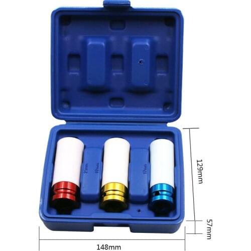 3PCS 7/19/21mm Pneumatic Tyre Protective Sleeve Colored Pneumatic Sleeve Auto Repair Hardware Tools