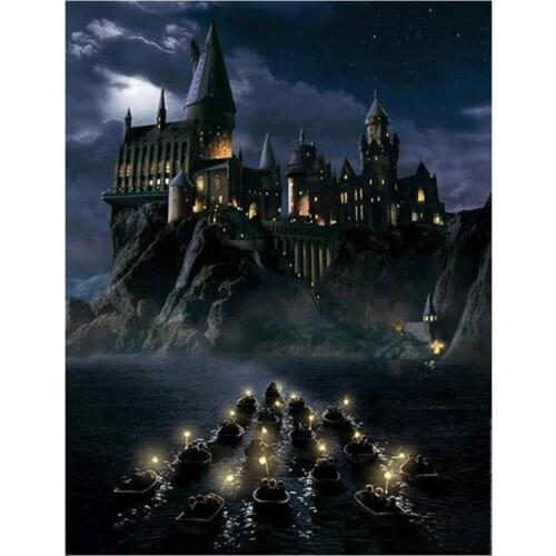 5D DIY Full Round/Square Diamond Painting Castle 3D Embroidery Cross Stitch Rhinestone Mosaic Home Decor Gift Yc40