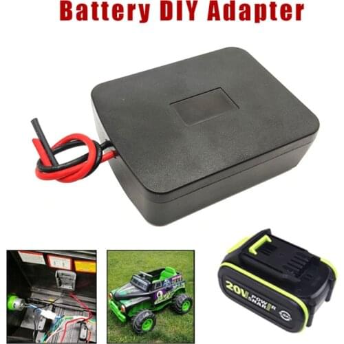 Dawupine Lithium Battery Adapter For Worx 20V 5-pin Green Li-ion battery DIY Converter Wire Output WA3593 WA3595 KPB2021 KPB2003