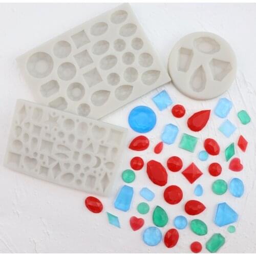 Diamond Fondant Silicone Crystal Epoxy Mold Gem Candle Chocolate Soap Mould Candy Cake Decorating Kitchen Baking Tool