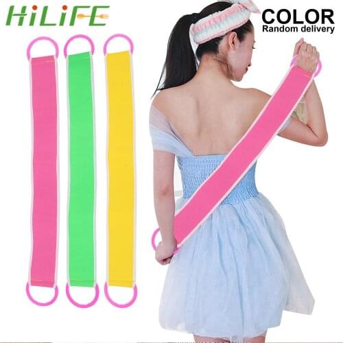 Bath Towel Brush Exfoliating Massage With Pull Ring Shower Cloth Back Scrub Household Merchandises Scrubbers Bathroom Products