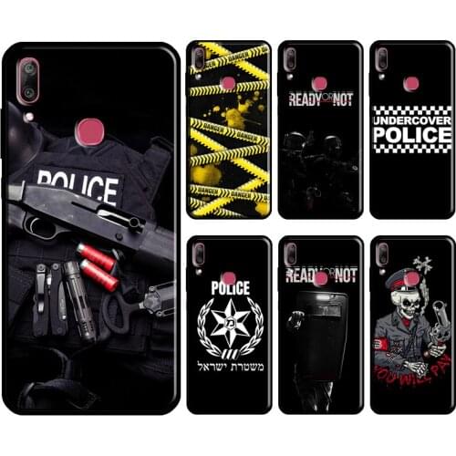 Police Symbol Phone Case For Huawei Y9S Y7A Y5P Y6P 2020 Y5 2017 Y6 Y7 Prime 2018 2019 Nova 2 5T Coque