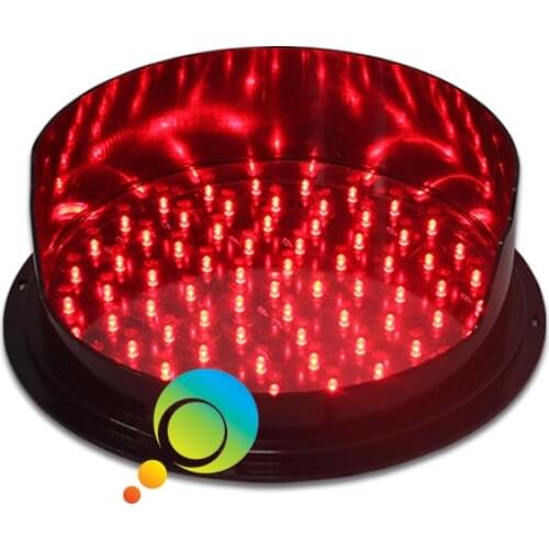 DC12V high brightness red LED traffic light module 300mm traffic signal light with visor