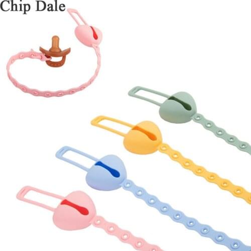 Chip Dale Silicone Pacifier Clips Holder Chain Silicone Anti-drop Chains Baby Teether Teething Chain