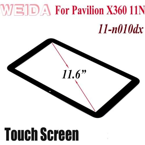 WEIDA Touch Digitizer For HP PAVILION X360 11N 11-n010dx 11.6" Touch Screen Black Replacement