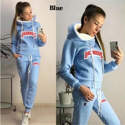 Autumn Spring Women Hoodies Tracksuit Two Piece Set Pullover Hooded Sweatshirt Pants Suits Sweatpants Outfits Female Size S-3XL