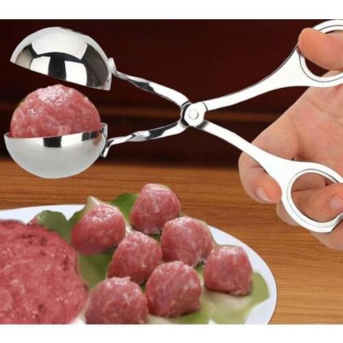 Kitchen Stainless Steel Scoop Meatball Maker Home Mould Clip Spoon Cooking Convenient Small Tool